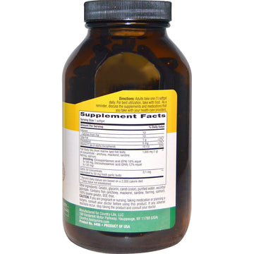 Country Life, Natural Omega-3, 1,000 mg, 200 Softgels