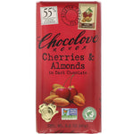 Chocolove, Cherries & Almonds in Dark Chocolate, 55% Cocoa, 3.2 oz (90 g) - The Supplement Shop