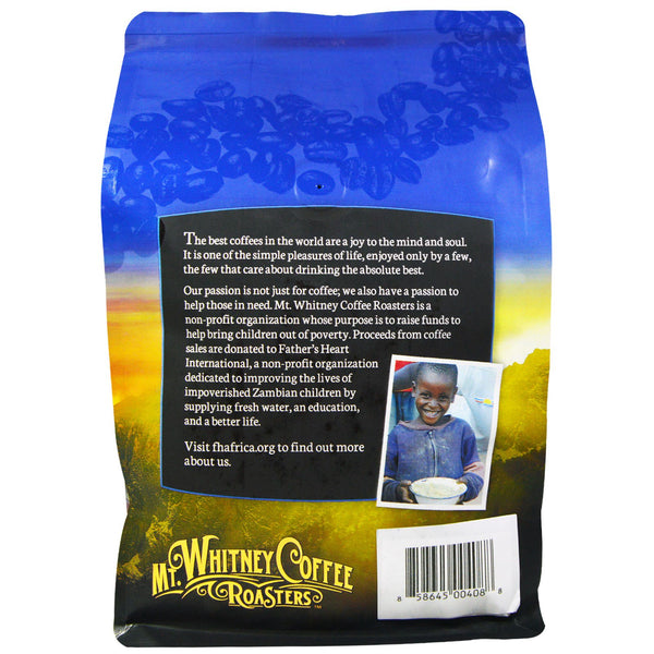 Mt. Whitney Coffee Roasters, Organic Mammoth Espresso, Dark Roast, Whole Bean Coffee, 12 oz (340 g) - The Supplement Shop