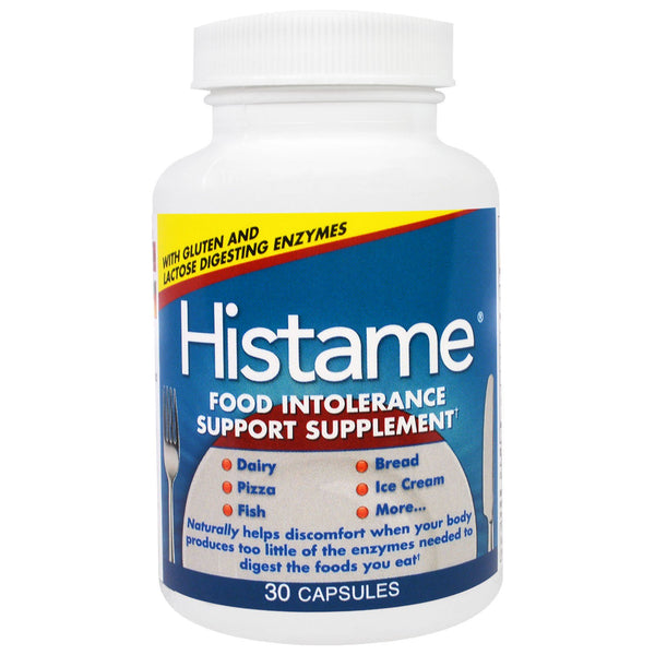 Naturally Vitamins, Histame, Food Intolerance Support Supplement, 30 Capsules - The Supplement Shop