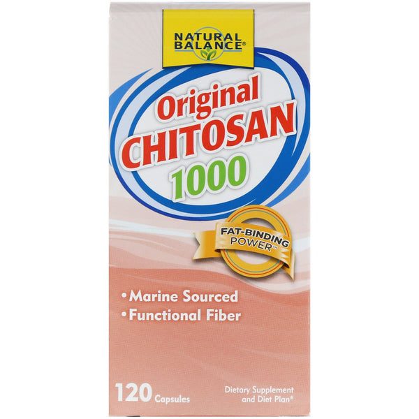 Natural Balance, Original Chitosan, 1,000 mg, 120 Capsules - The Supplement Shop
