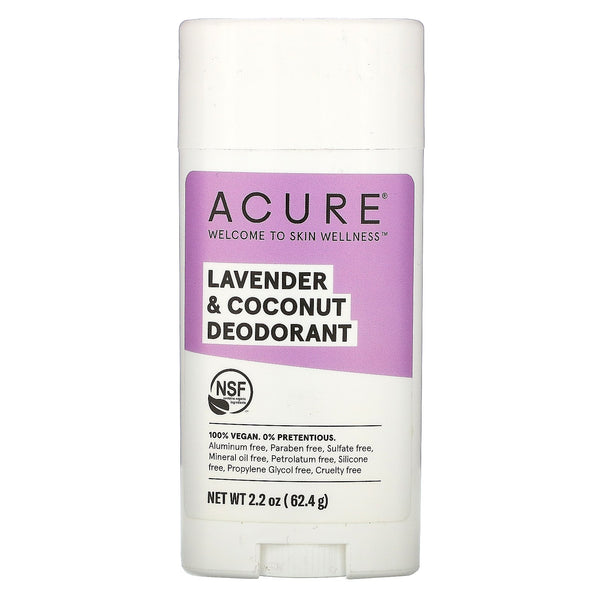 Acure, Deodorant, Lavender & Coconut, 2.2 oz (62.4 g) - The Supplement Shop