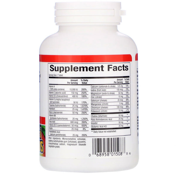Natural Factors, Super Multi, Iron Free, 90 Tablets - The Supplement Shop