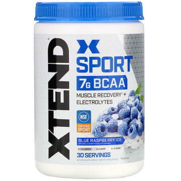Scivation, Xtend Sport, 7G BCAA, Blue Raspberry Ice, 12.2 oz (345 g)