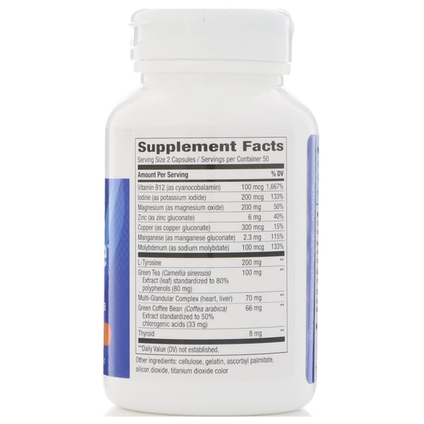 Enzymatic Therapy, Metabolic Advantage, Metabolism, 100 Capsules - The Supplement Shop