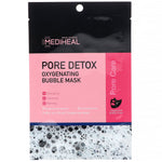 Mediheal, Pore Detox, Oxygenating Bubble Mask, 5 Sheets, 0.60 fl oz (18 ml) Each - The Supplement Shop