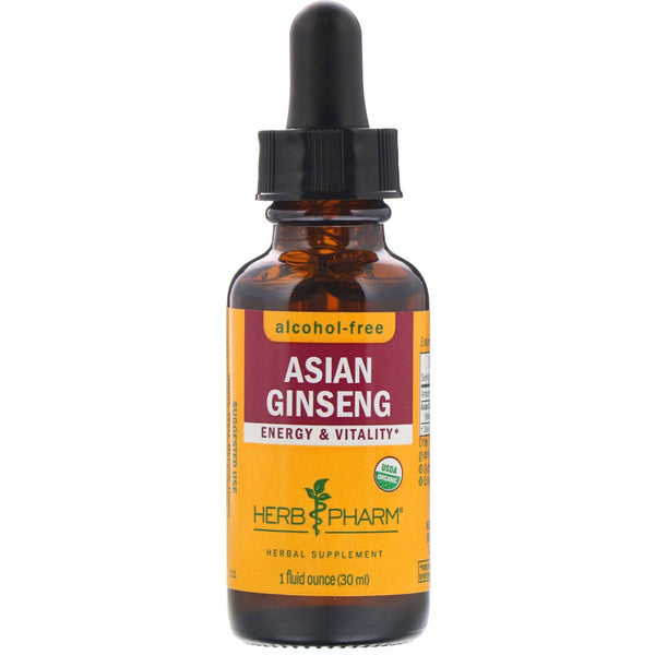 Herb Pharm, Asian Ginseng, Alcohol-Free, 1 fl oz (30 ml) - The Supplement Shop