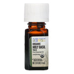 Aura Cacia, Pure Essential Oil, Organic Holy Basil Tulsi, .25 fl oz (7.4 ml) - The Supplement Shop