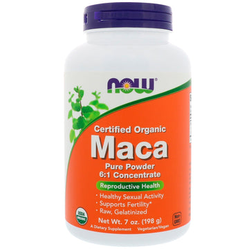 Now Foods, Certified Organic Maca, Pure Powder, 7 oz (198 g)