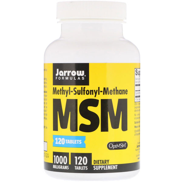 Jarrow Formulas, MSM, 1,000 mg, 120 Tablets - The Supplement Shop