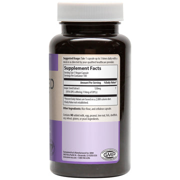 MRM, Grape Seed Extract, 120 mg, 100 Vegan Capsules