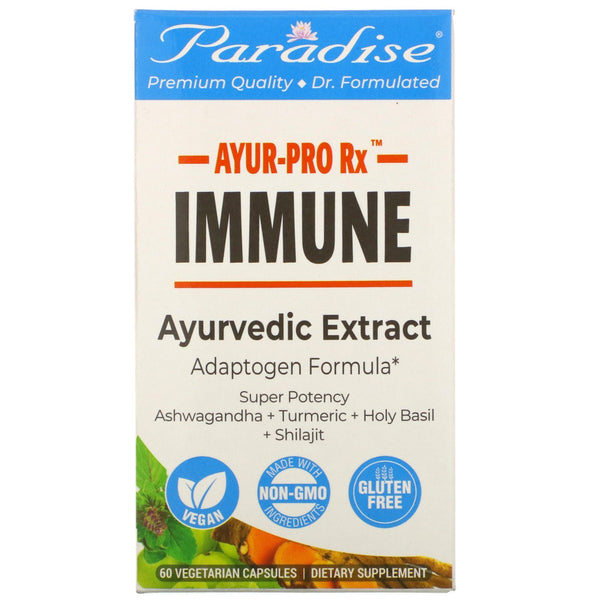 Paradise Herbs, Ayur-Pro Rx, Immune, 60 Vegetarian Capsules - The Supplement Shop