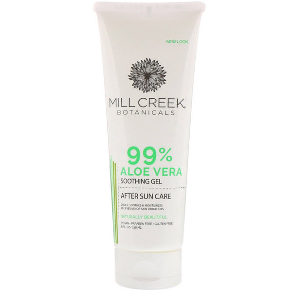Mill Creek Botanicals, 99% Aloe Vera Soothing Gel, 8 fl oz (236 ml) - The Supplement Shop