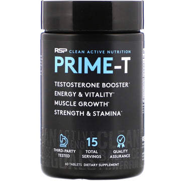 RSP Nutrition, Prime-T, Testosterone Booster, 60 Tablets