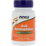 Now Foods, 4x6 Acidophilus, 60 Veg Capsules - The Supplement Shop