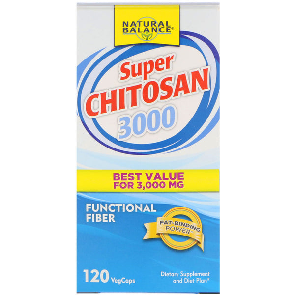 Natural Balance, Super Chitosan 3000, 120 Veg Caps - The Supplement Shop