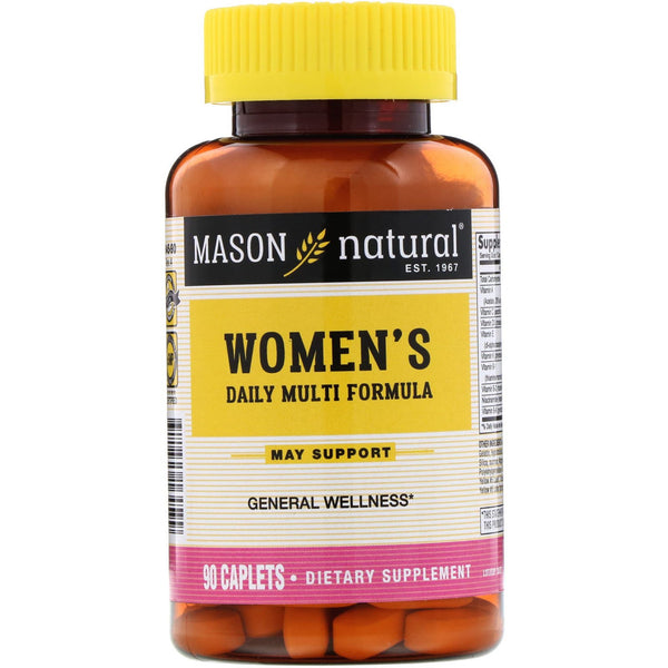 Mason Natural, Women's Daily Multi Formula, 90 Caplets