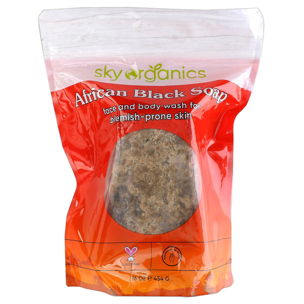 Sky Organics, African Black Soap, 16 fl oz (454 g) - The Supplement Shop