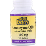 Natural Factors, Coenzyme Q10, 100 mg, 120 Softgels - The Supplement Shop