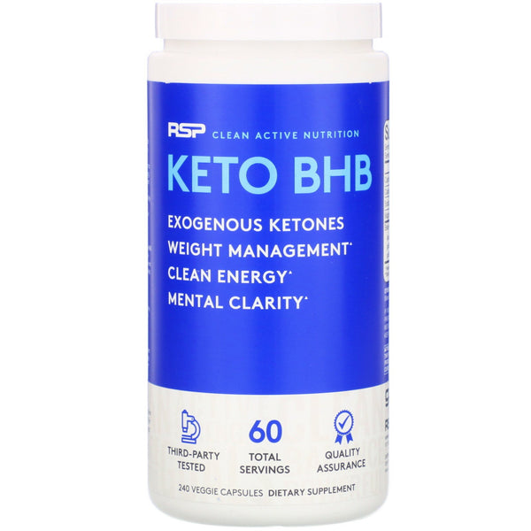 RSP Nutrition, Keto BHB, 240 Veggie Capsules - The Supplement Shop