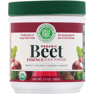 Green Foods , Organic Beet Essence Juice Powder, 5.3 oz (150 g)