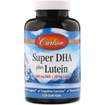 Carlson Labs, Super DHA Plus Lutein, 120 Soft Gels - The Supplement Shop