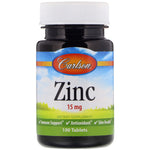 Carlson Labs, Zinc, 15 mg, 100 Tablets - The Supplement Shop