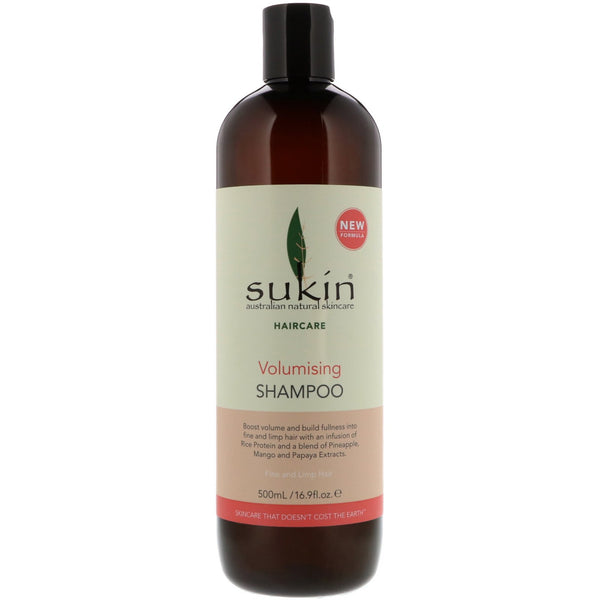 Sukin, Volumising Shampoo, Fine and Limp Hair, 16.9 fl oz (500 ml) - The Supplement Shop