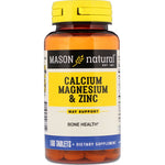 Mason Natural, Calcium Magnesium & Zinc, 100 Tablets