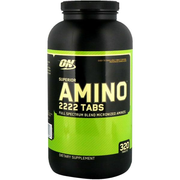 Optimum Nutrition, Superior Amino 2222 Tabs, 320 Tablets - The Supplement Shop
