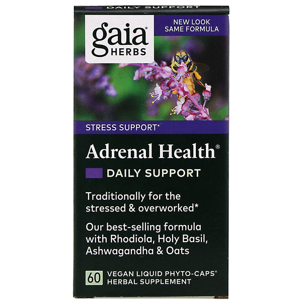 Gaia Herbs, Adrenal Health, Daily Support , 60 Vegan Liquid Phyto-Caps - The Supplement Shop