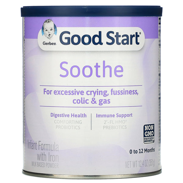 Gerber, Good Start, Soothe, Infant Formula with Iron, 0 to 12 Months, 12.4 oz (351 g) - The Supplement Shop
