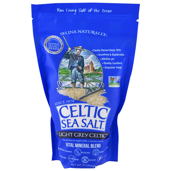 Celtic Sea Salt, Light Grey Celtic, Vital Mineral Blend, 1 lb (454 g) - The Supplement Shop