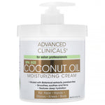 Advanced Clinicals, Coconut Oil Moisturizing Cream, 16 oz (454 g) - The Supplement Shop