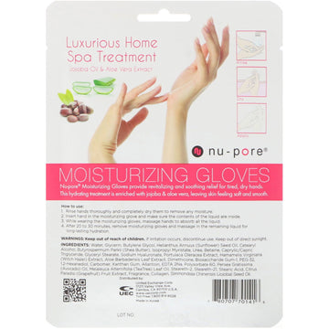 Nu-Pore, Hydrating Hand Mask, 1 Pair