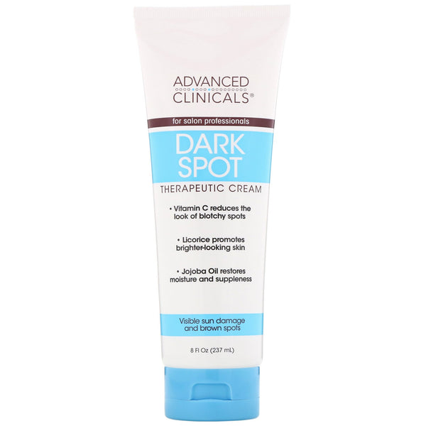 Advanced Clinicals, Dark Spot Therapeutic Cream, 8 fl oz (237 ml) - The Supplement Shop