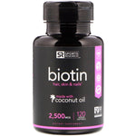 Sports Research, Biotin with Coconut Oil, 2,500 mcg, 120 Veggie Softgels - The Supplement Shop