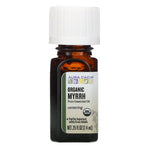 Aura Cacia, Pure Essential Oil, Organic Myrrh, .25 fl oz (7.4 ml) - The Supplement Shop