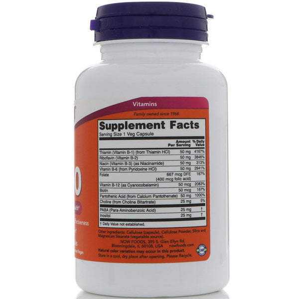 Now Foods, B-50, 100 Veg Capsules - The Supplement Shop