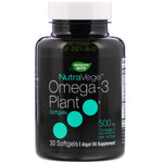 Ascenta, NutraVege, Omega-3 Plant, 500 mg, 30 Softgels - The Supplement Shop