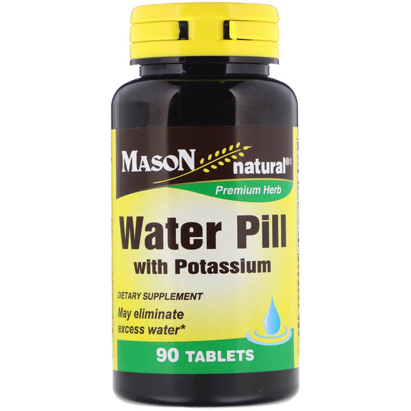 Mason Natural, Water Pill with Potassium, 90 Tablets - The Supplement Shop