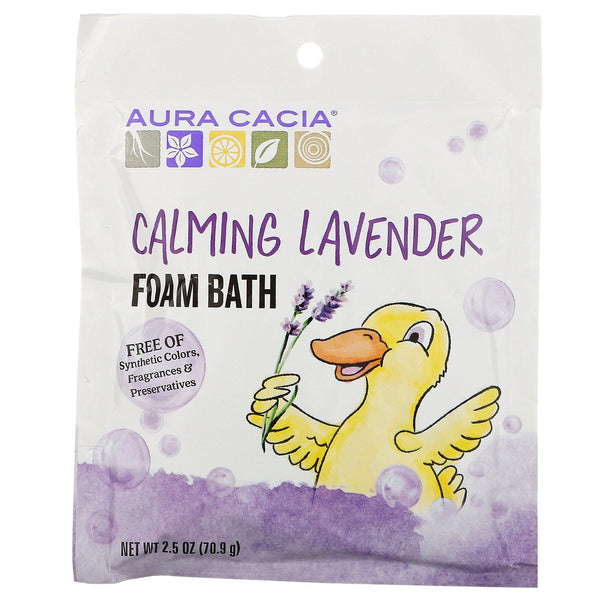 Aura Cacia, Calming Foam Bath, Lavender, 2.5 oz (70.9 g) - The Supplement Shop