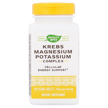 Nature's Way, Krebs Magnesium Potassium Complex, 350 mg, 120 Vegan Tablets