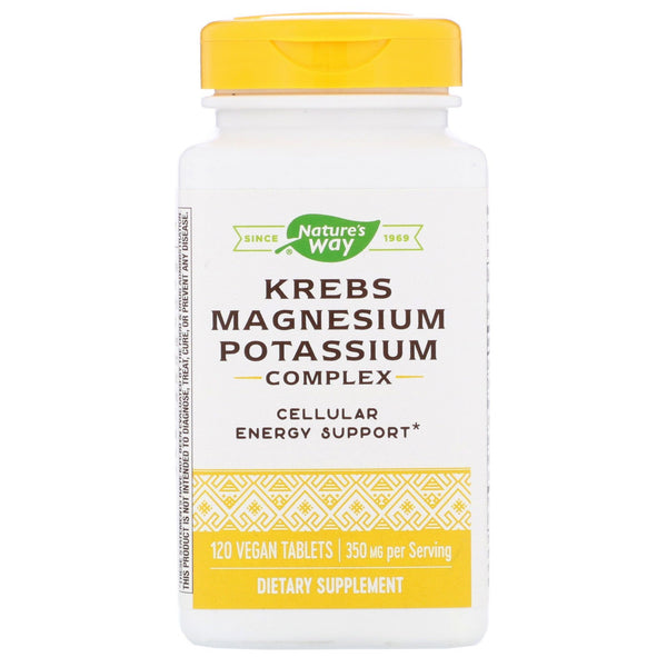Nature's Way, Krebs Magnesium Potassium Complex, 350 mg, 120 Vegan Tablets - The Supplement Shop