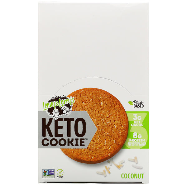 Lenny & Larry's, Keto Cookies, Coconut, 12 Cookies, 1.6 oz (45 g) Each - The Supplement Shop