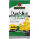 Nature's Answer, Dandelion, 1,260 mg, 90 Vegetarian Capsules - The Supplement Shop