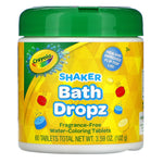 Crayola, Shaker Bath Dropz, 3+, Fragrance-Free, 60 Tablets, 3.59 oz (102 g) - The Supplement Shop