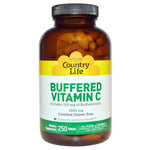 Country Life, Buffered Vitamin C, 1000 mg, 250 Tablets - The Supplement Shop