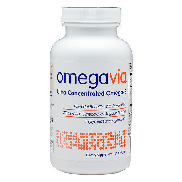 OmegaVia, Ultra Concentrated Omega-3, 60 Softgels - The Supplement Shop