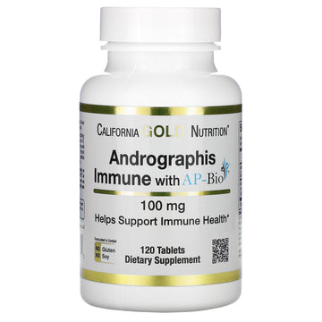 California Gold Nutrition, Andrographis Immune with AP-BIO, 100 mg,  120 Tablets